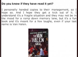 New Van Halen Book Interview