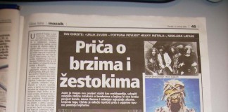 Sound of the Beast, Croatian Edition