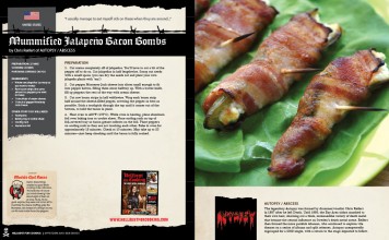 Mummified Jalapeño Bacon Bombs, by Chris Reifert of AUTOPSY