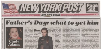 NYPost’s 83-Year Old Gossipist Cindy Adams Calls MURDER IN THE FRONT ROW a “Sweet Read”