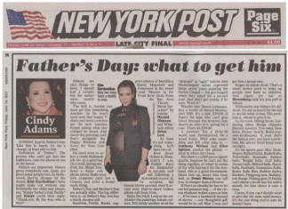 NYPost’s 83-Year Old Gossipist Cindy Adams Calls MURDER IN THE FRONT ROW a “Sweet Read”