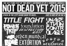 Sat 10/24, Toronto: NYHC Author Tony Rettman at Not Dead Yet Fest