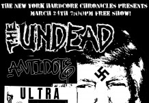 NYHC: Free A7 Throwback Show Tonight w/Undead, Antidote, Ultra Violence, Urban Waste, Jimmy G