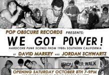 Sat 10/8, LA: WE GOT POWER! Photo Opening at Pop Obscure Records
