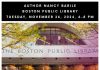 Boston Public Library 11/26: Nancy Barile’s I’M NOT HOLDING YOUR COAT Nancy Barile Boston Public Library