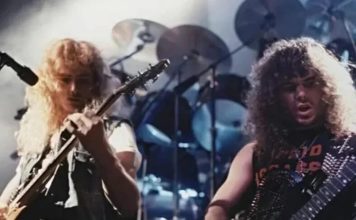 ROOTS Megadeth Speed Lession | on SiriusXM Dave Mustaine and Kerry King, Megadeth live in 1984, photo by Harald Oimoen from MURDER IN THE FRONT ROW