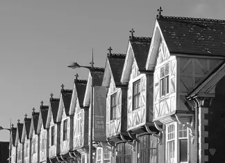 ROOTS of Birmingham’s British Steel | on SiriusXM Buildings a few blocks from Ozzy Osbourne's and Geezer Butler's boyhood homes, Aston, Birmingham, UK. Photo by Ian Christe